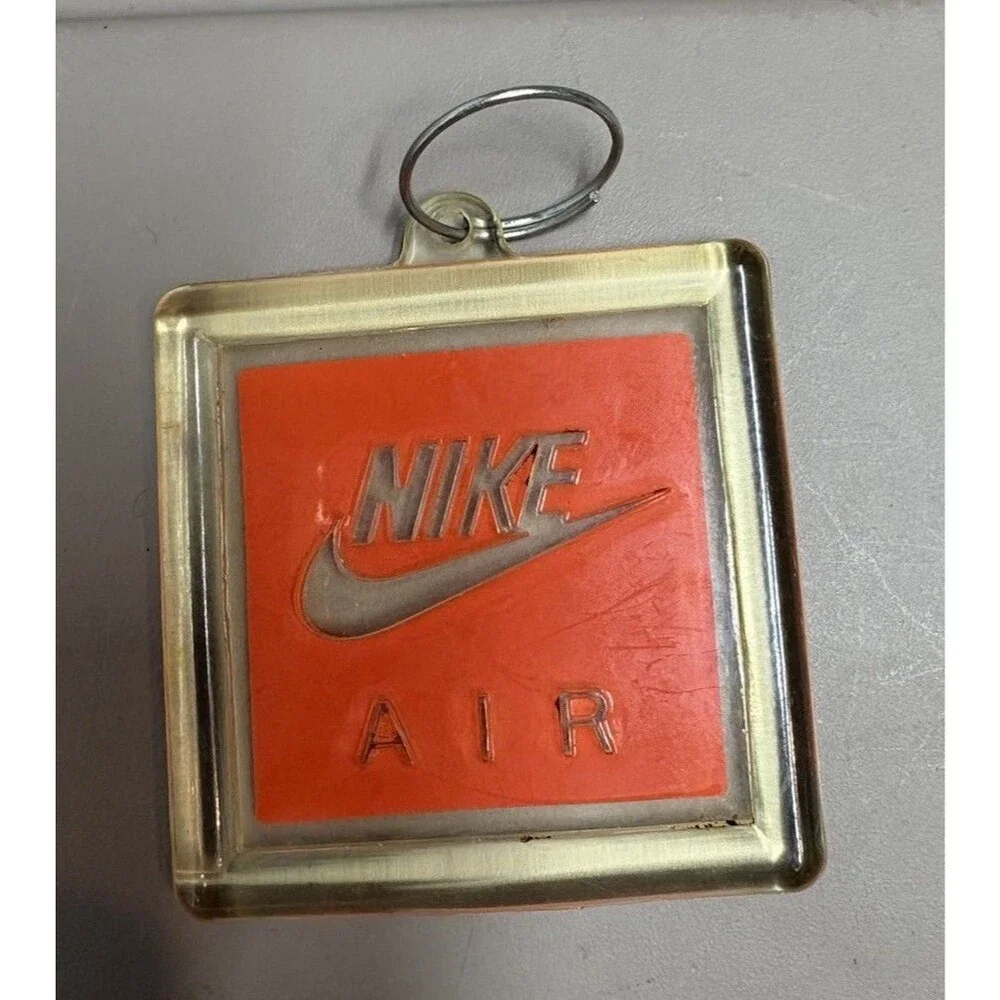 Vintage OG Nike Air Hangtag 80s 90s Orange Jordan 3 4 5 6 Max 1 Keychain Tag